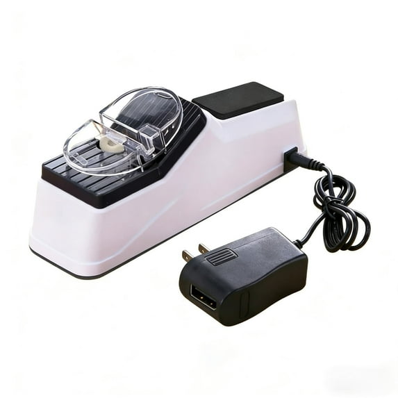 Electric USB Knife Sharpener | 5 Replaceable Sharpening Heads | Dual-Sided Quick Sharpening Blades | Protective Cover | Multi-Function for Knives & Scissors | Fast 5-Second Motorized Kitchen Tool