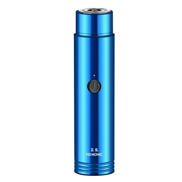 Electric USB Rechargeable Shaver for Men (Blue)