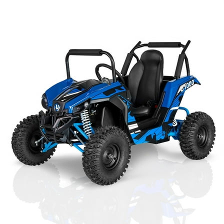 Electric UTV Ride on Car, 48V 1000W Shock Absorber Electric Vehicles with Disk Brake, Steel Frame, Off Road Tire, Speed Parental Limit Lock