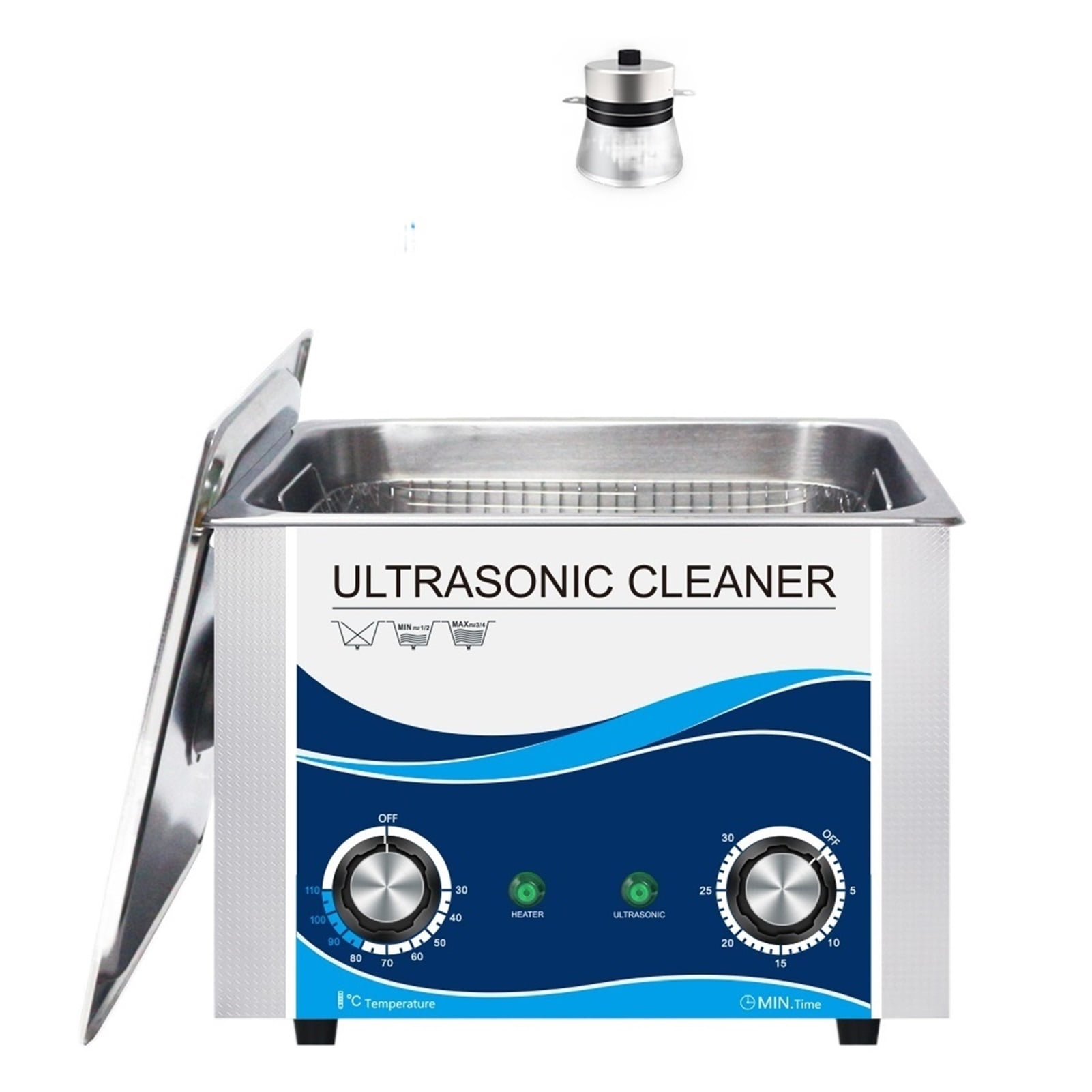 Electric Ultrasonic Cleaner 4.5L 180W Quality Transducer Commercial Wash Machine Spark Screw Nail Dental Tool Cleaning Bath ,Strong Cleaning