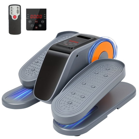 Electric Under Desk Elliptical Machine with Remote - 12 Speed, Auto/Manual Mode, Forward & Reverse - Mini Seated Pedal Exerciser for Home & Office