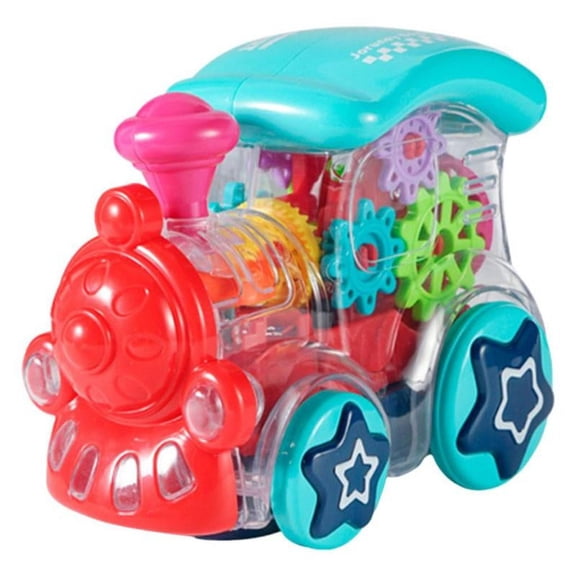 Electric Universal Locomotive Toy Battery Operated for 3 and Toy Train Set Educational Toy for 3