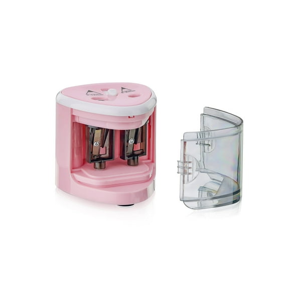 Electric Universal Sharpener For All Pencils, Crayons, Eyeliners And Crayons - pink