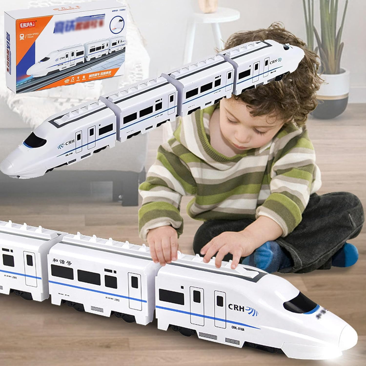 Electric Universal Simulation High Speed Railway Harmony Train Toy ...