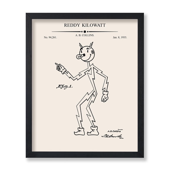 Electric Utility Blueprint Engineer Wall Art Decor Unframed Paper Print