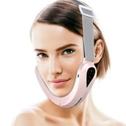 Electric V-Face Massager, Face Lifting Device ,V‑Line Up Lift Belt Machine, Face Lifting Device for Reduce Double Chin,Photon Therapy Machine,Pink