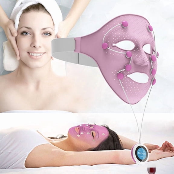 Electric V-Shaped Face Slimming Massager, Silicone Facial Mask Beauty Device for Lifting & Contouring, Rechargeable Anti-Aging Skin Tightening Tool for Home