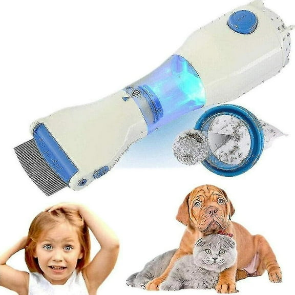 High quality Electric Vacuum Head Lice Nit Comb Brush Pet Dog Flea Filter Remover Treatment