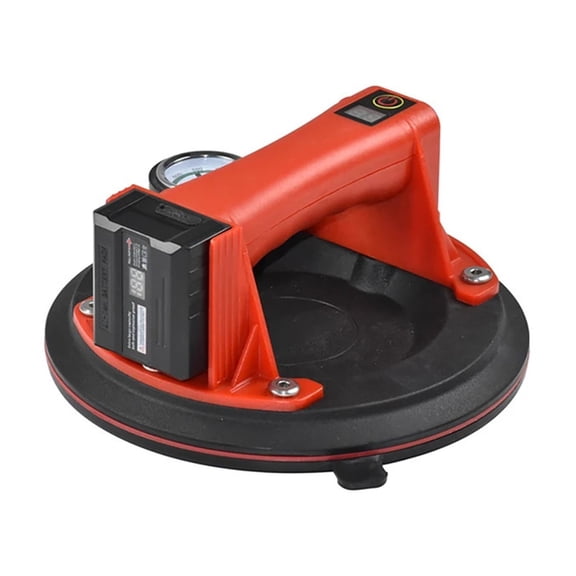 Electric Vacuum Suction Cup LED Intelligent with Pressure Gauge Air Pump Heavy Duty Vacuum Lifter for Tile Glass Manual Lifting ,Precision Adjustment