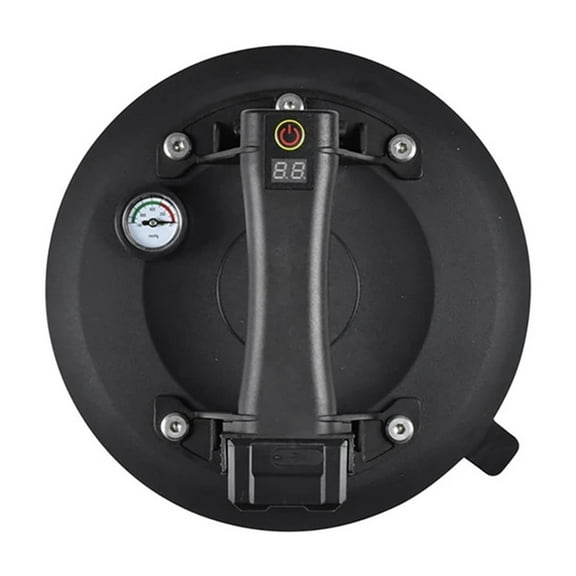 Electric Vacuum Suction Cup LED Intelligent with Pressure Gauge Air Pump Heavy Duty Vacuum Lifter for Tile Glass Manual Lifting ,Precision Adjustment
