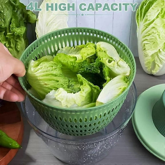 Electric Vegetable Drainer, 2 in 1 Salad Spinner and Chopper, Multifunctional Vegetable Washer Siev