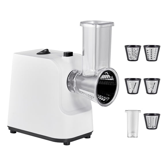 Electric Vegetable Slicer 200W 5-in-1 with 5 Stainless Steel Blades for Kitchen Salad Preparation
