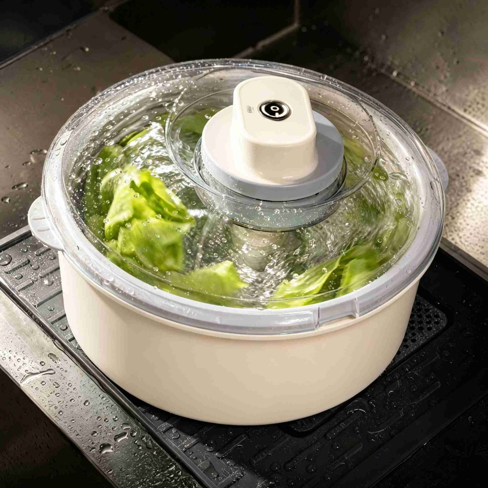 Electric Vegetable Washer Dryer, Multifunctional Salad Spinner with ...