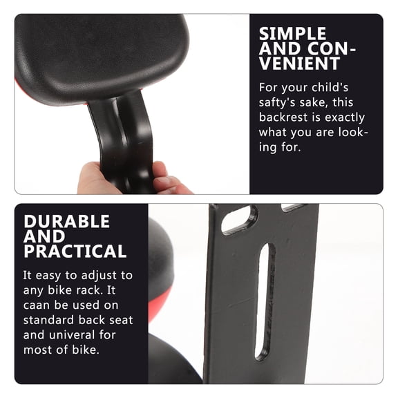 ifundom Steel Bike Backrest with Wide Compatibility, Comfortable and Practical Back Support, 1 Piece for Cycling Comfort
