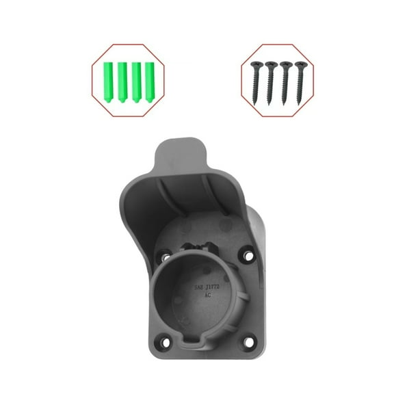Electric Vehicle Charging Cord Holder Wall Mounted Connector for J1772