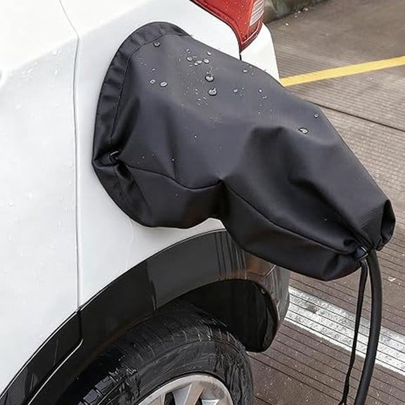 Electric Vehicle Charging Port Rain Cover Magnetic Charging Gun Protector For Byd Tesla Portable 1 Pack Weatherproof Vehicle Charging Accessory For Home Road Trip Camping
