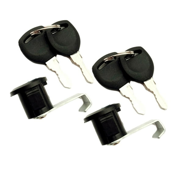 Electric Vehicle Metal Trunk Lock With Buckle 2 Keys Motorcycle Scooter E-Bike 2Pcs Fangkenuo