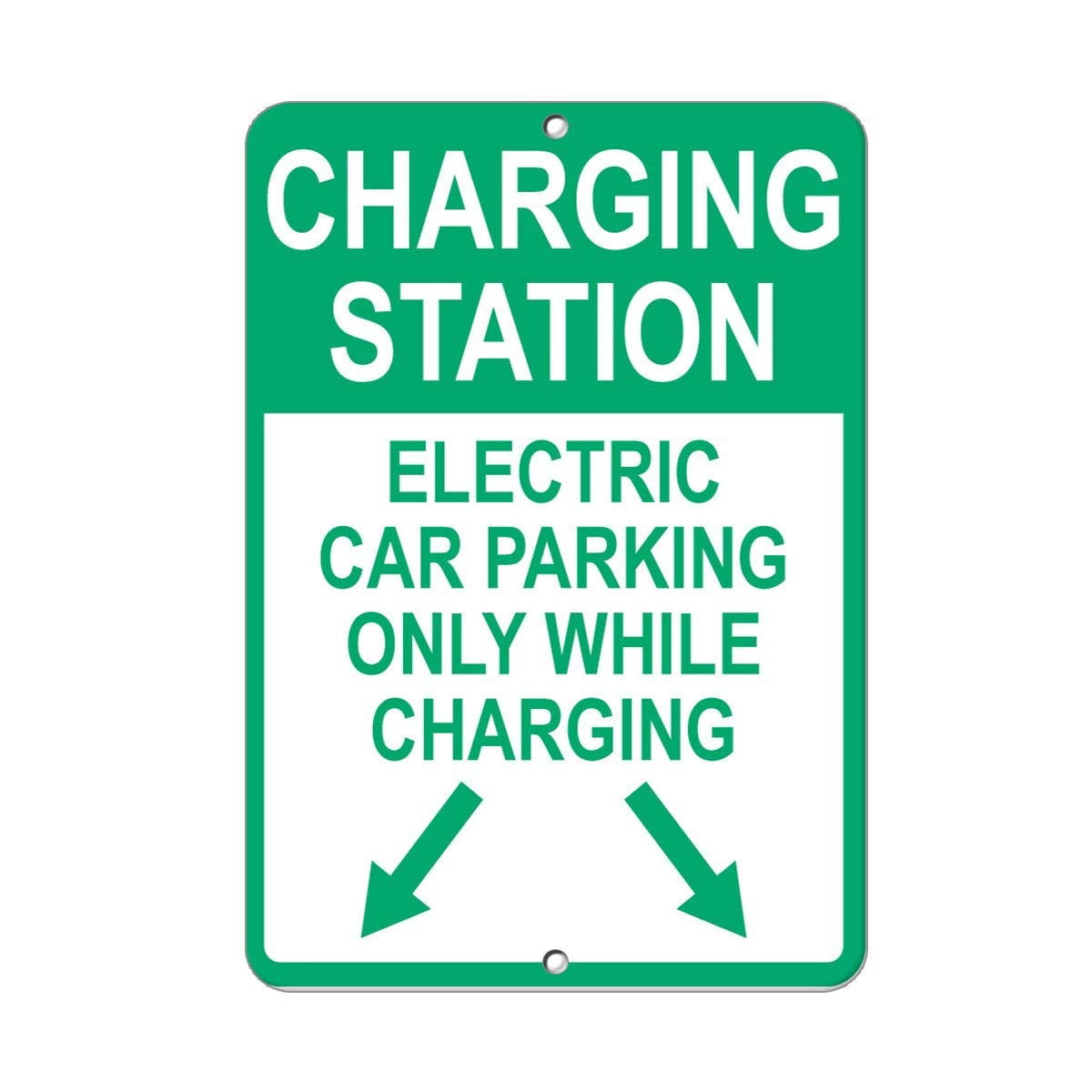 Electric Vehicle Parking Only While Charging Sign-9x12Inches - Walmart.com