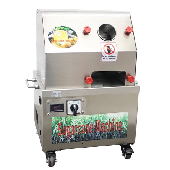 Electric Vertical Sugarcane Juice Extractor Anti-Clog 3-Roller 300Kg/H Capacity Ginger Juicer