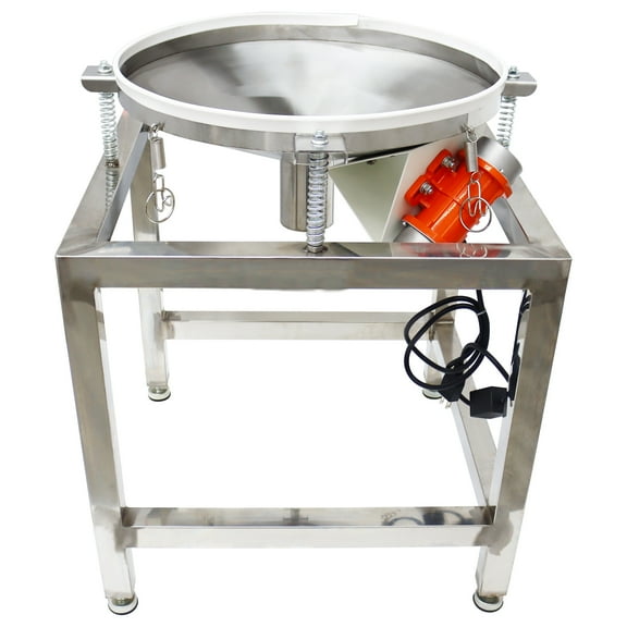 Electric Vibrating Sifter Screen Shaker Powder Liquid Sieve Shaker Machine 19.7 Inch 1 Layer with 40 100 Mesh Screen