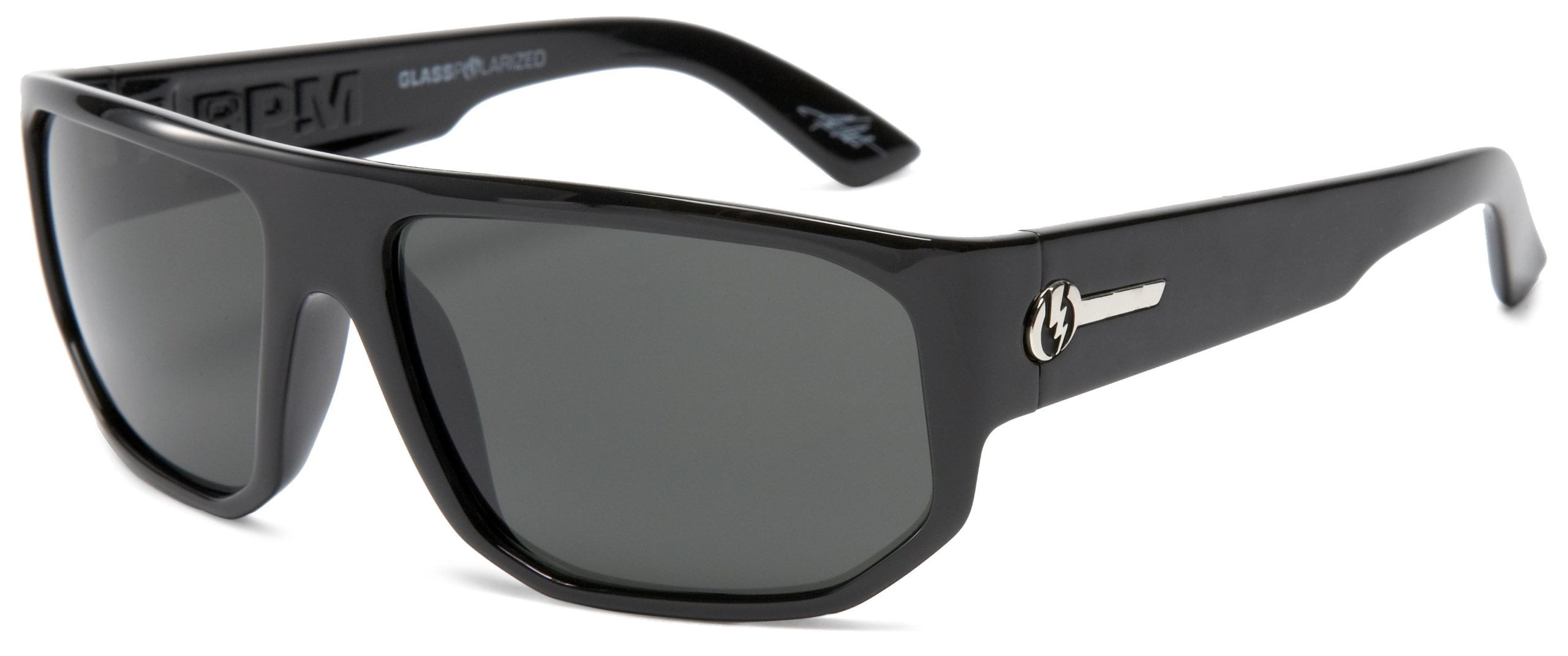 Electric Visual BPM Polarized Sunglasses Gloss Black Frame Grey