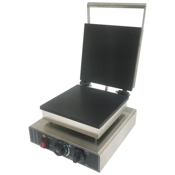 Electric Waffle Maker Square Ice Cream Cone Making Machine Nonstick Adjustable Time and Temperature