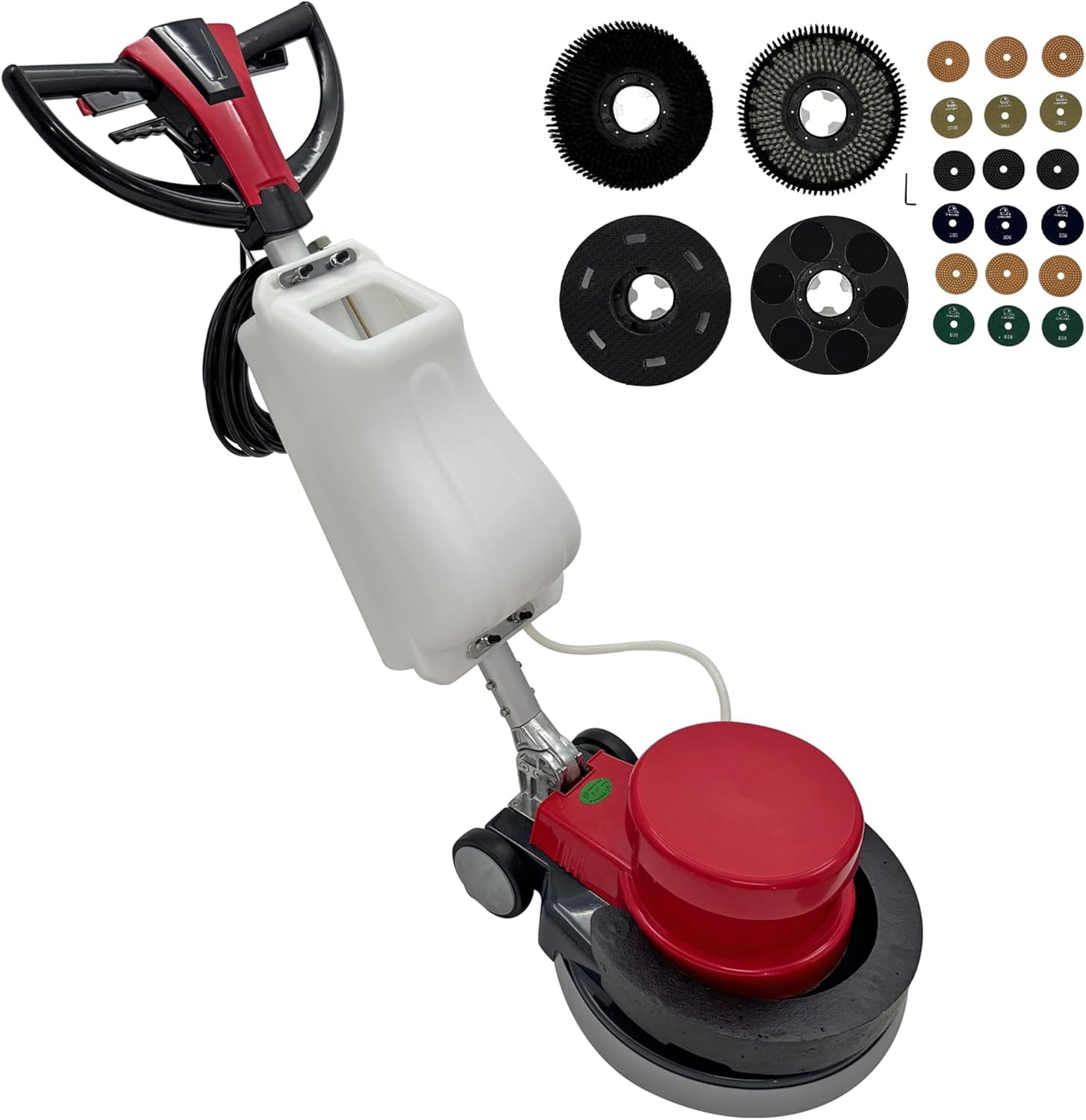 Electric Walk-Behind Floor Scrubber Polisher Carpet Cleaning Machine 17 ...