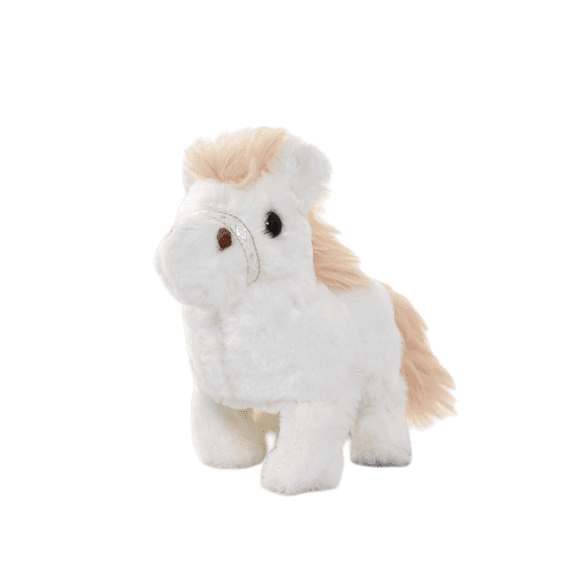 Electric Walking Horse Plush Toy with Sound and Tail Wagging, Soft Animated Stuffed Animal, Interactive Neighing Plush Decor, Funny Moving Toy Gift for Friends Family Home Display