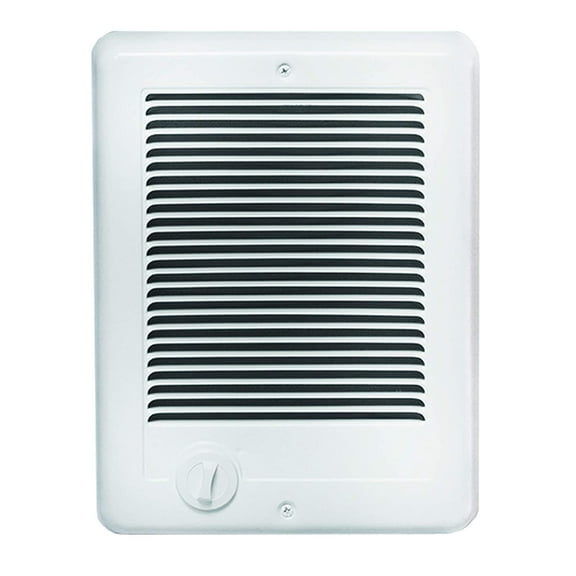 Electric Wall Heater Complete Unit With Thermostat, 6825/5120 BTU, 240/208 Volt, 2000/1500 Watt, White