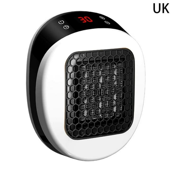 Electric Wall Outlet Small Space Heater with Adjustable Thermostat, Ceramic Indoor Bathroom Space Heater with Timer for Bedroom & Home Use