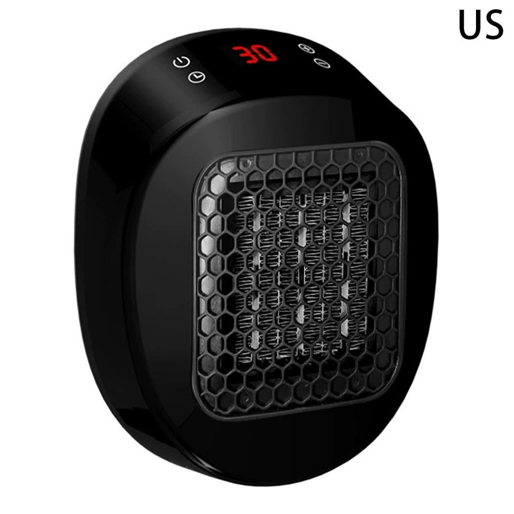 Electric Wall Outlet Small Space Heater with Adjustable Thermostat ...