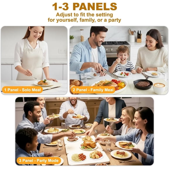 Electric Warming Tray - Portable Warming Plate with Timer, Heating and Child Locks Control Feature - Electric Heating Pad for Party, Buffet, Picnic - Food Warmer Tray for Camping,Travel