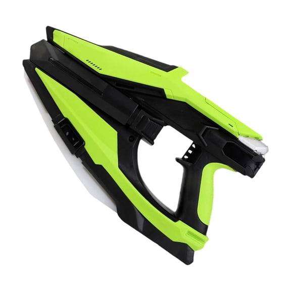 Electric Water Blaster with Full Auto Continuous Fire, Strobe Light Effects and Tomahawk Design, High Capacity Outdoor Summer Water Fight Gear, Green