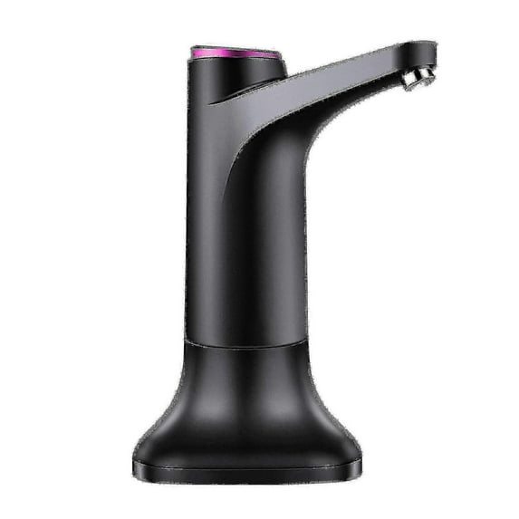Electric Water Bottle Pump With Base Usb Water Dispenser Portable Automatic Water Pump Bucket Bottle Dispenser - Black