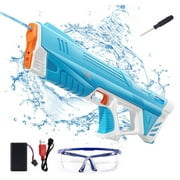 Electric Water Gun for Adults Automatic Squirt Guns,Automatic Reload,for Summer Beach Pool Backyard Outdoor Toys,Blue