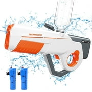 Electric Water Gun for Kids Automatic Water Blaster Squirt Guns Outdoor Pool Summer Toys White
