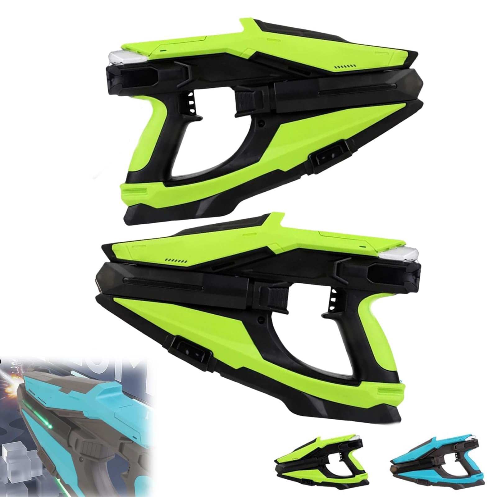 Electric Water Gun with LED & Mist Effects, Rechargeable Automatic Water Blaster with Large Tank, for Pool, Beach & Backyard