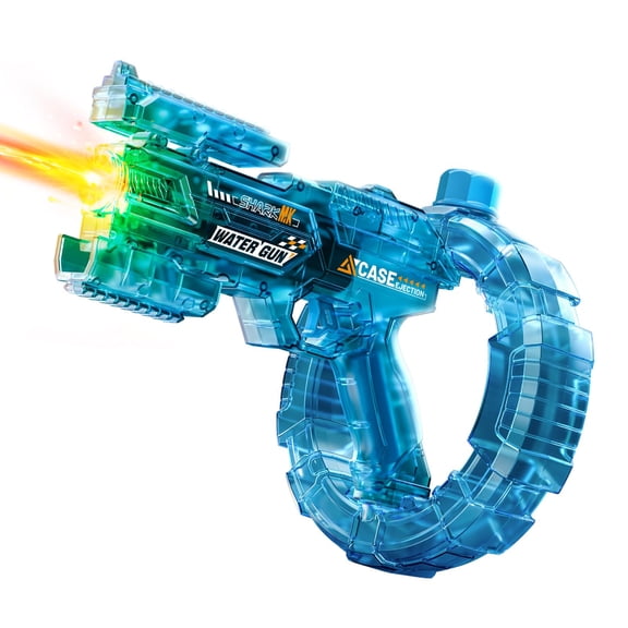 Electric Water Guns for Adults, Automatic Thunder Jet Water Gun, High-Speed Continuous Squirt Gun with LED Lights, 400ML Tank For Outdoor Pool Party