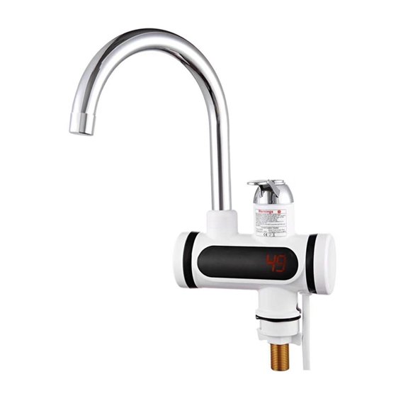 Electric Water,Heater Tap Emperature Display Instant Instantaneous,Hot Water Heater Faucet For Kitchen Bathroom ,Easy to Install