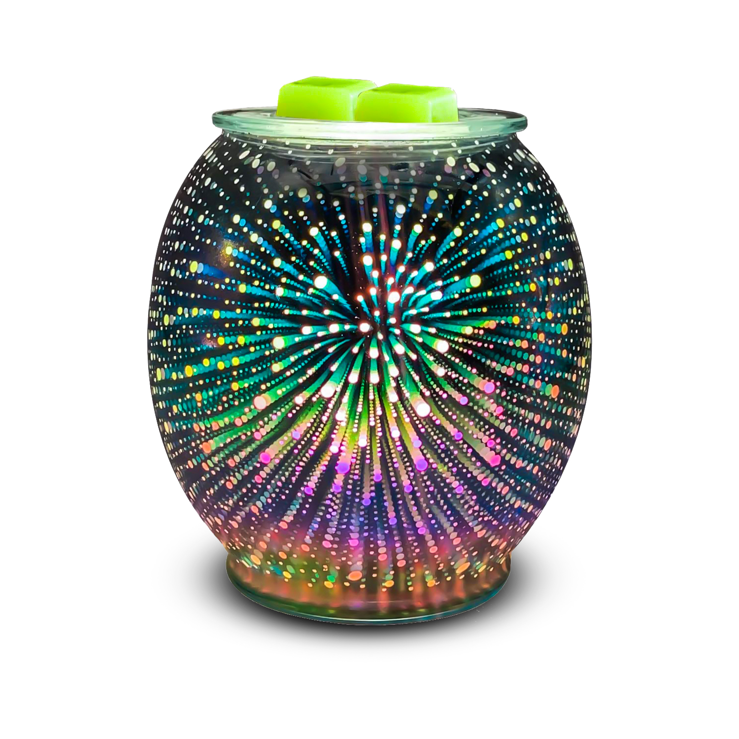 Better Homes & Gardens Full Size Wax Warmer, Ribbed Glass