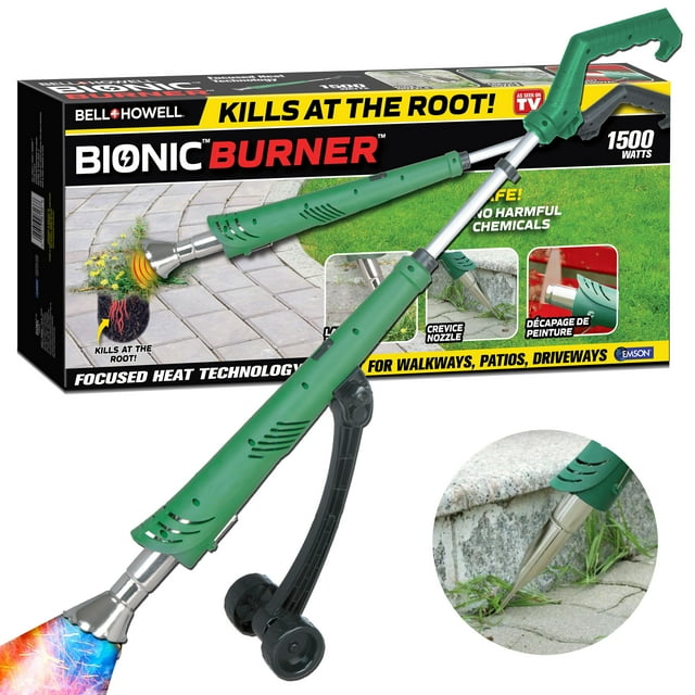 Bionic Weed Killer 1500W Electric Grass Remover, Wide Nozzles & Guide