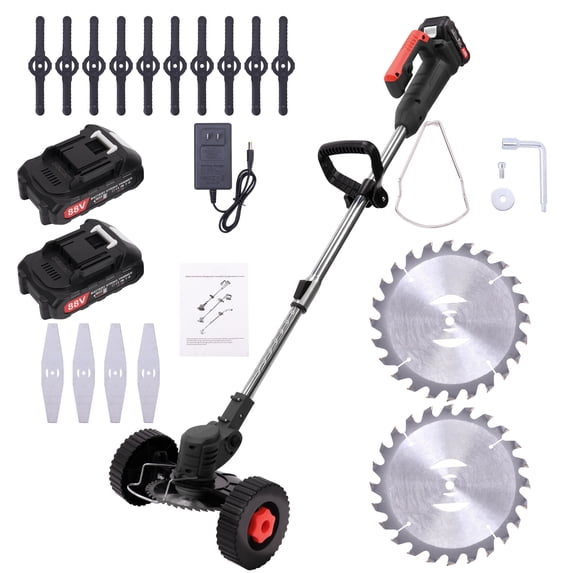 Electric Weed Wacker Weed Eater 3-IN-1 Cordless Grass Trimmer Edger Lawn Tool Bush Cutter
