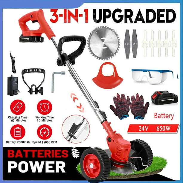 Electric Weed Eater Wacker, Cordless Electric Grass Trimmer, Grass