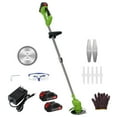 Electric Weed Mower Cordless Trimmer, Rechargeable Handheld Lawn Mower