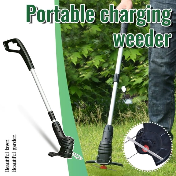 Electric Weed Trimmer, 41 Inch Electric Grass Trimmer with Metal Blade Weed Wacker, Weed Cutter Tool with 5 Replacement Blades for Yard Lawn Garden Yard Work