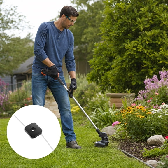 Electric Weed Wacker Blade Steel Wire Line String Trimmer Blade Head Attachment Wire Grass Weed Trimmer Head Accessory for Garden Lawn Yard (10Pcs, Bore 5mm)