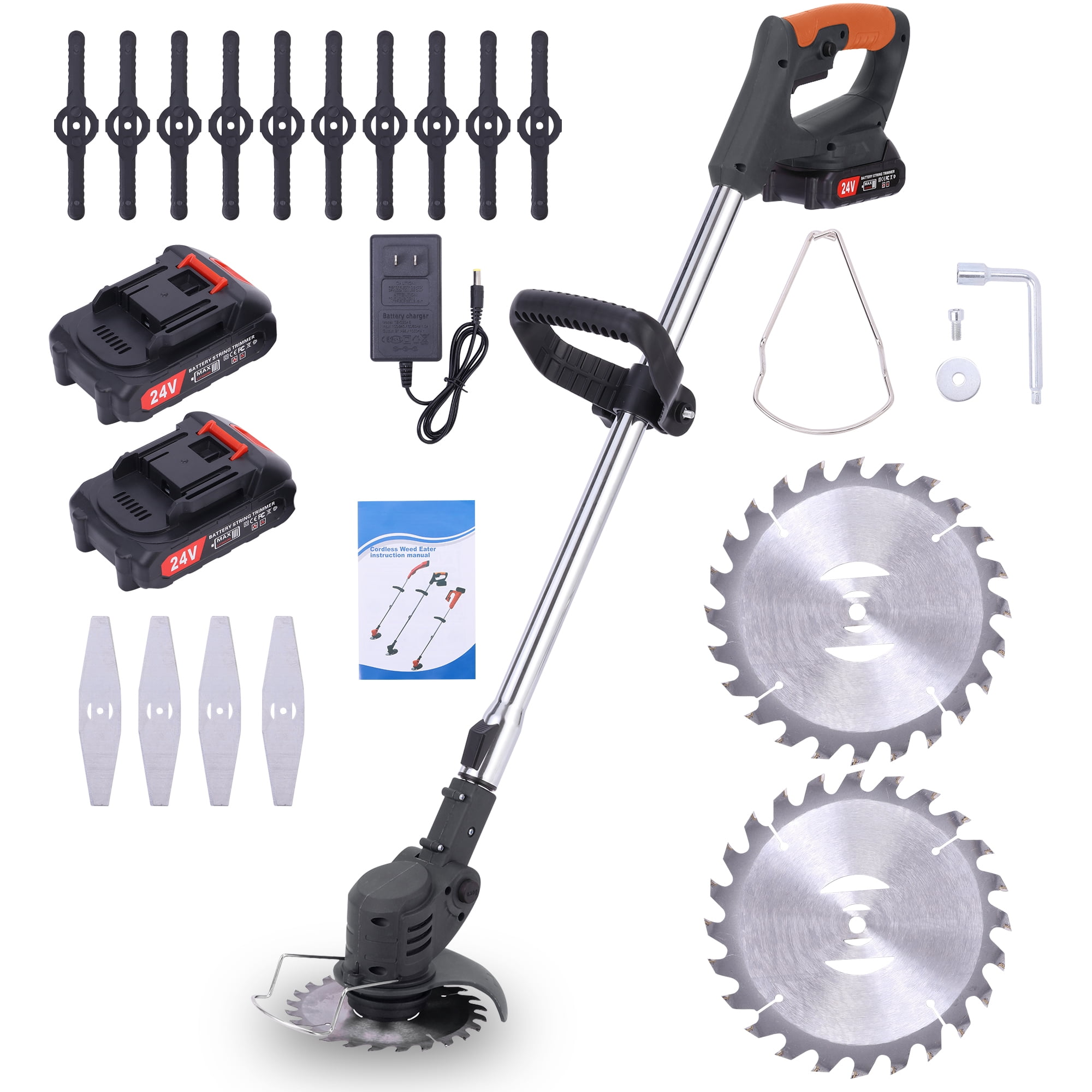 Electric string trimmer and blower kit $110, more