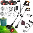 Electric Weed Wacker Eater Battery Powered 21V/2Ah, Cordless Weed