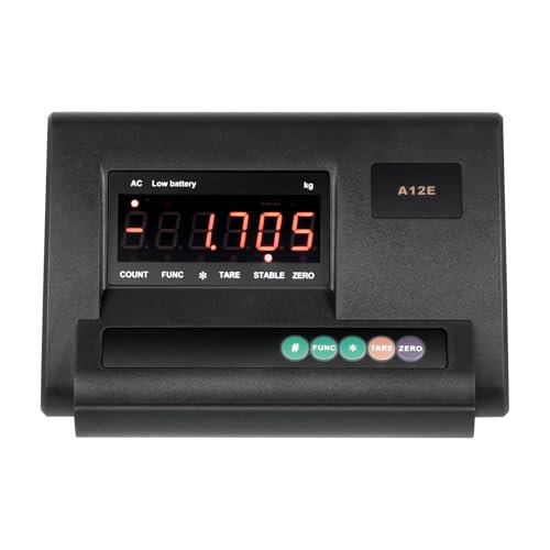 Electric Weight Indicator Kit, 4409.25lbs Floor Scale Indicator Livestock Load Cell Scale Set with Stainless Steel Junction Box, High Precision Floor Scale Kit with 4-Wire System Sensor