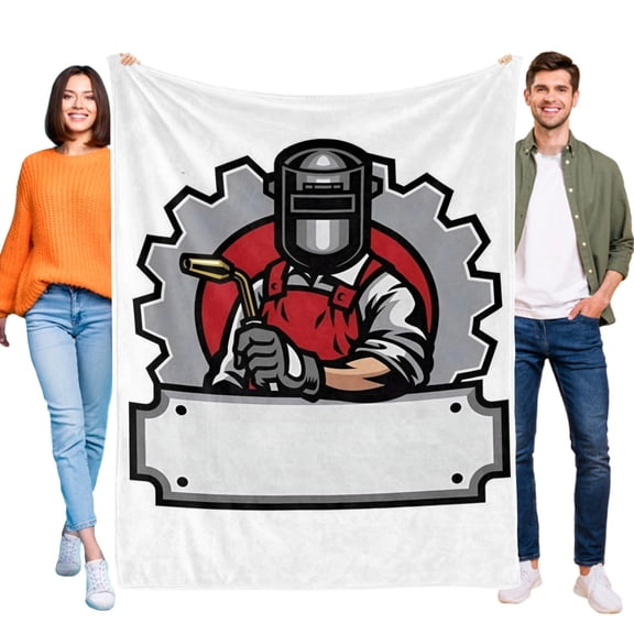 Electric Welding Flannel Blanket 50*60 in inch Soft And Comfortable With Clear Patterns And Easy Cleaning